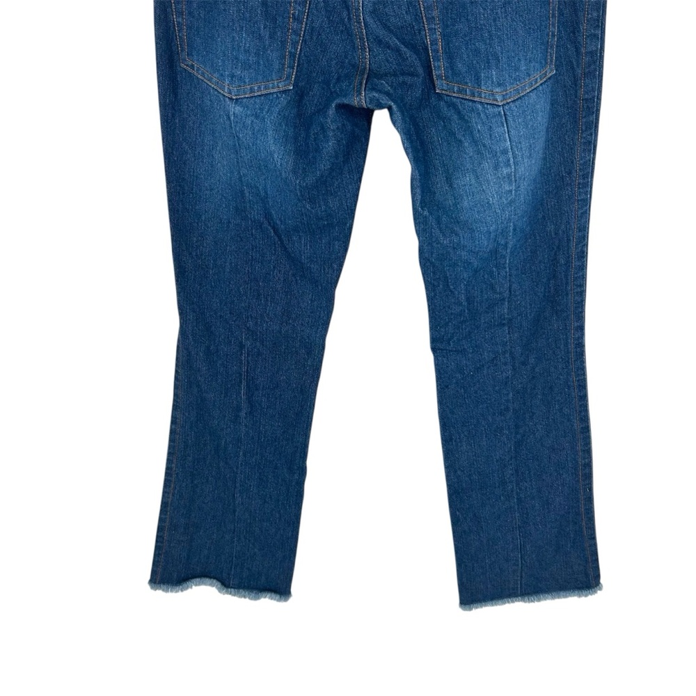 NEW Vtg Y2K Old Navy Low Rise Dark Wash Gold Contrast Stitching Bootcut Jeans - Picture 11 of 11
